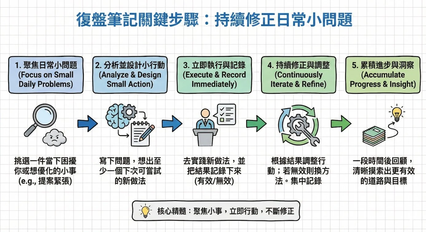 5 steps of reviewing 