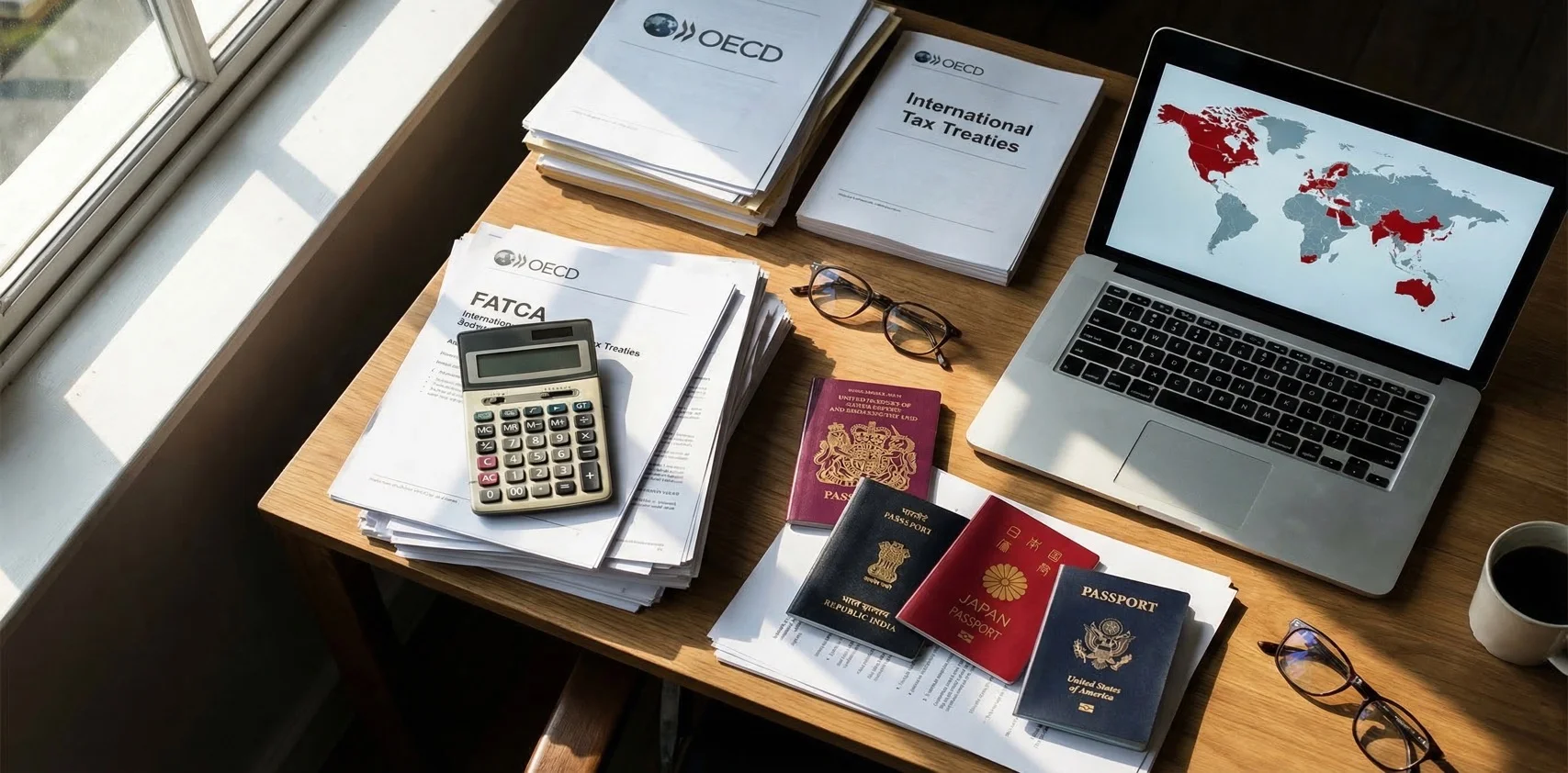 數位遊牧者跨境稅務示意圖